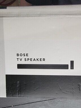 Bose TV Speaker - Black and White Soundbar -- NEW BOX NEVER OPENED